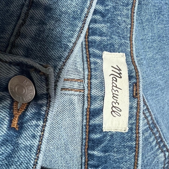 MADEWELL the perfect vintage straight vintage Blue Distressed Jeans 31 - Picture 2 of 12